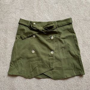Very J Double Button Skirt